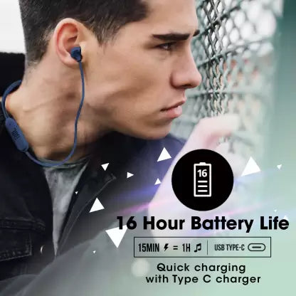 JBL Tune 125BT Flex Neckband with 16 Hour Playtime, Quick Charge, Multipoint Connect Bluetooth Headset  (Blue, In the Ear) JBL Tune 125BT Flex Neckband with 16 Hour Playtime, Quick Charge, Multipoint Connect Bluetooth Headset  (Blue, In the Ear)